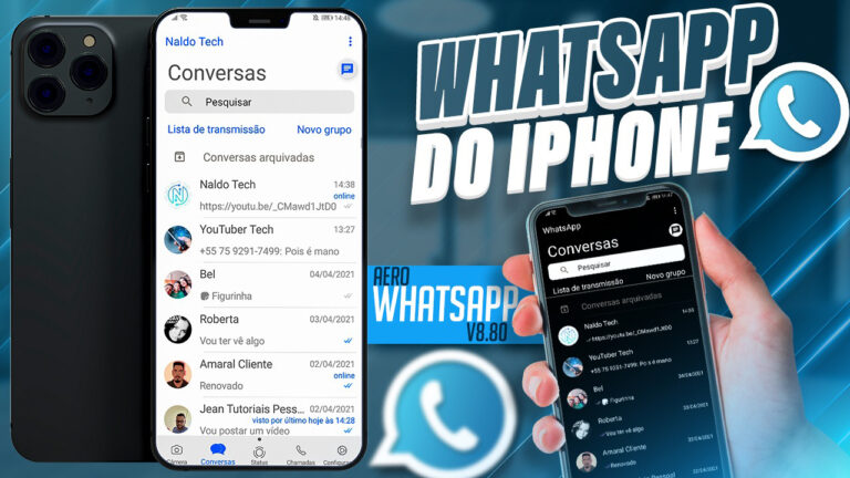 Aero WhatsApp iOS V8.80 Atualizado com os Novo Emojis Atualizados  – 2021
