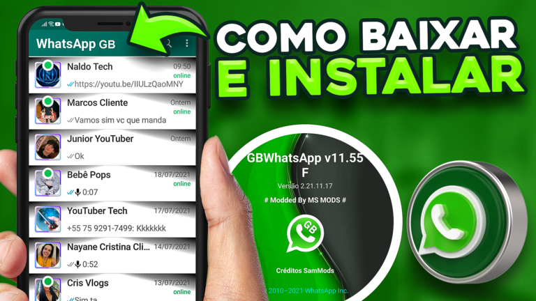 WhatsApp GB Atualizado V11.55 F Trazendo Acelerador de Voz e muito mais Novidades